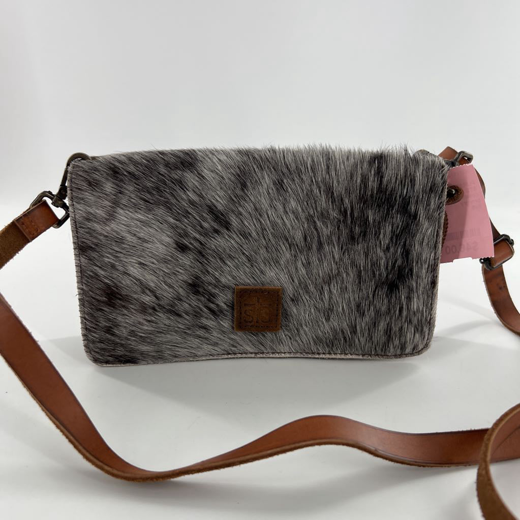 cowhide zip wallet/crossbody
