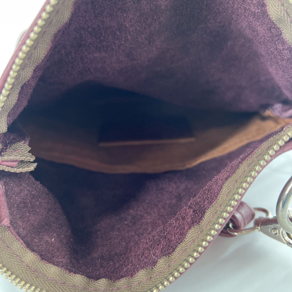 tooled leather crossbody