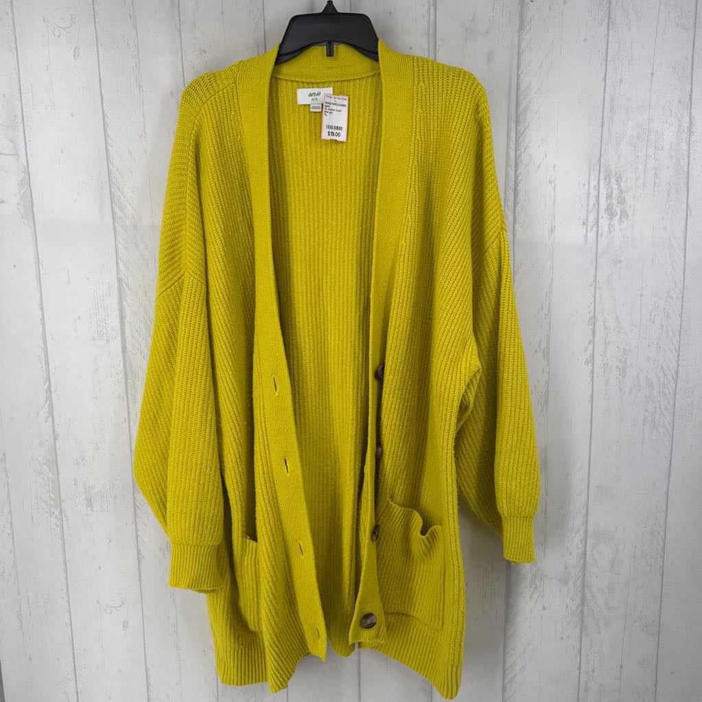 XL button front cardi