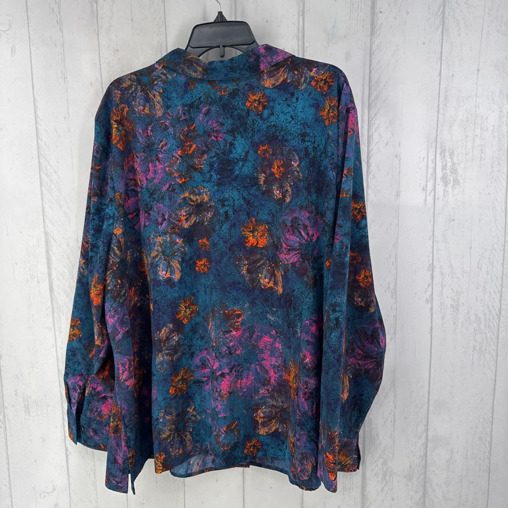 3X printed button down l/s top