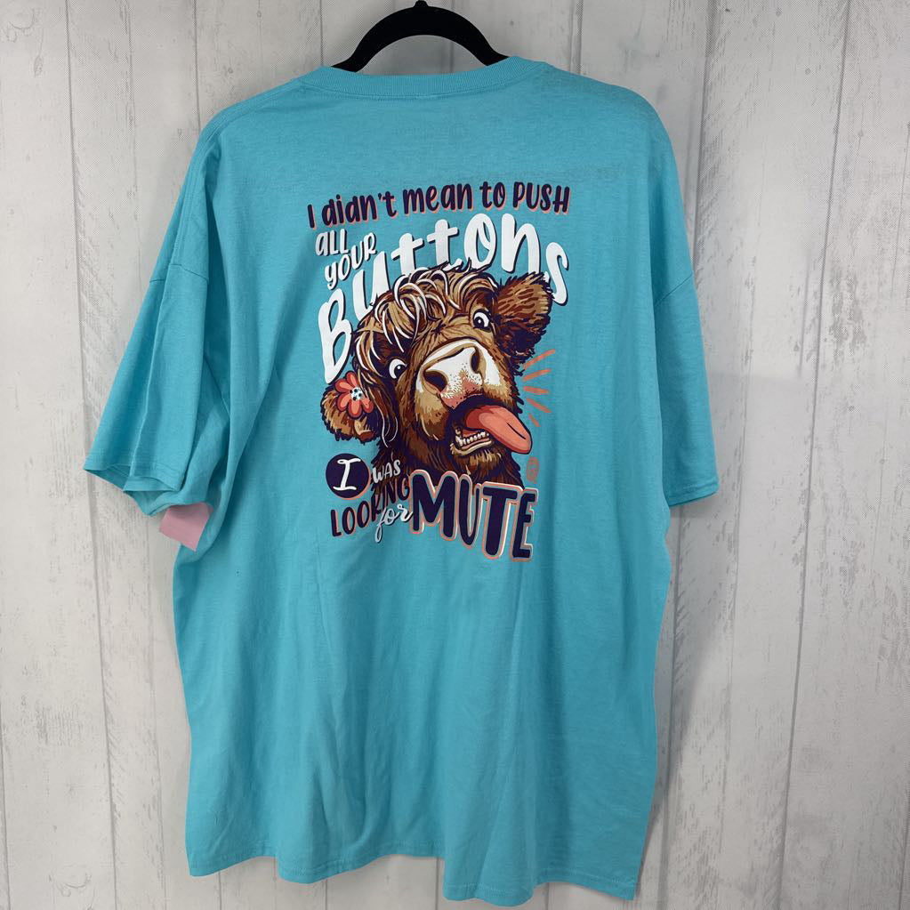 2X graphic s/s tee-highland cow