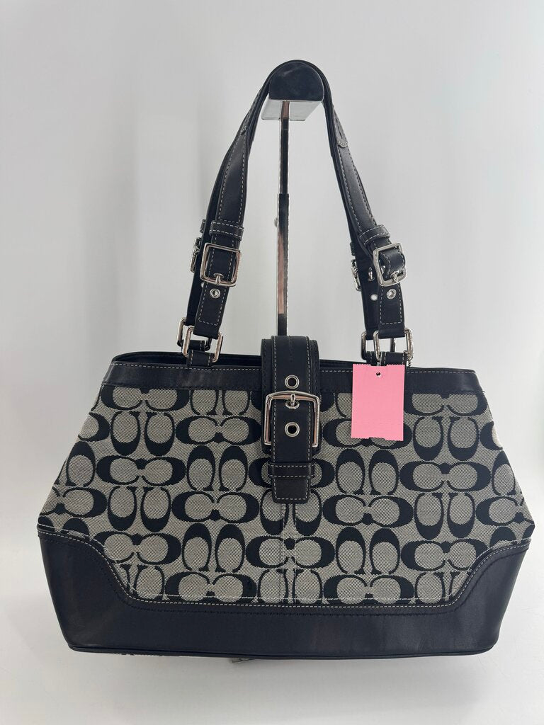 signature canvas shoulder tote