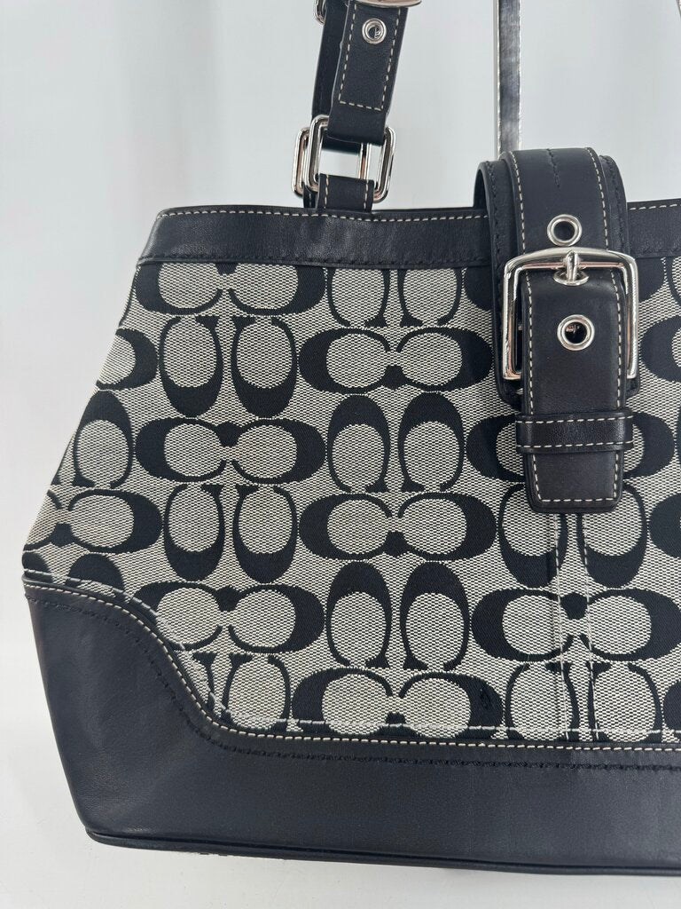 signature canvas shoulder tote