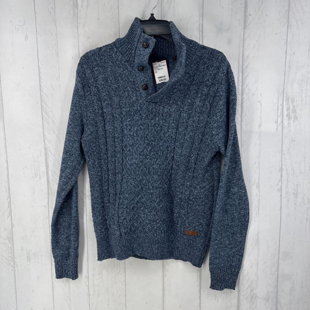 S/P cable knit quarter button sweater