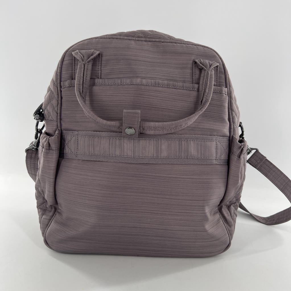 nylon quilted tote/crossbody