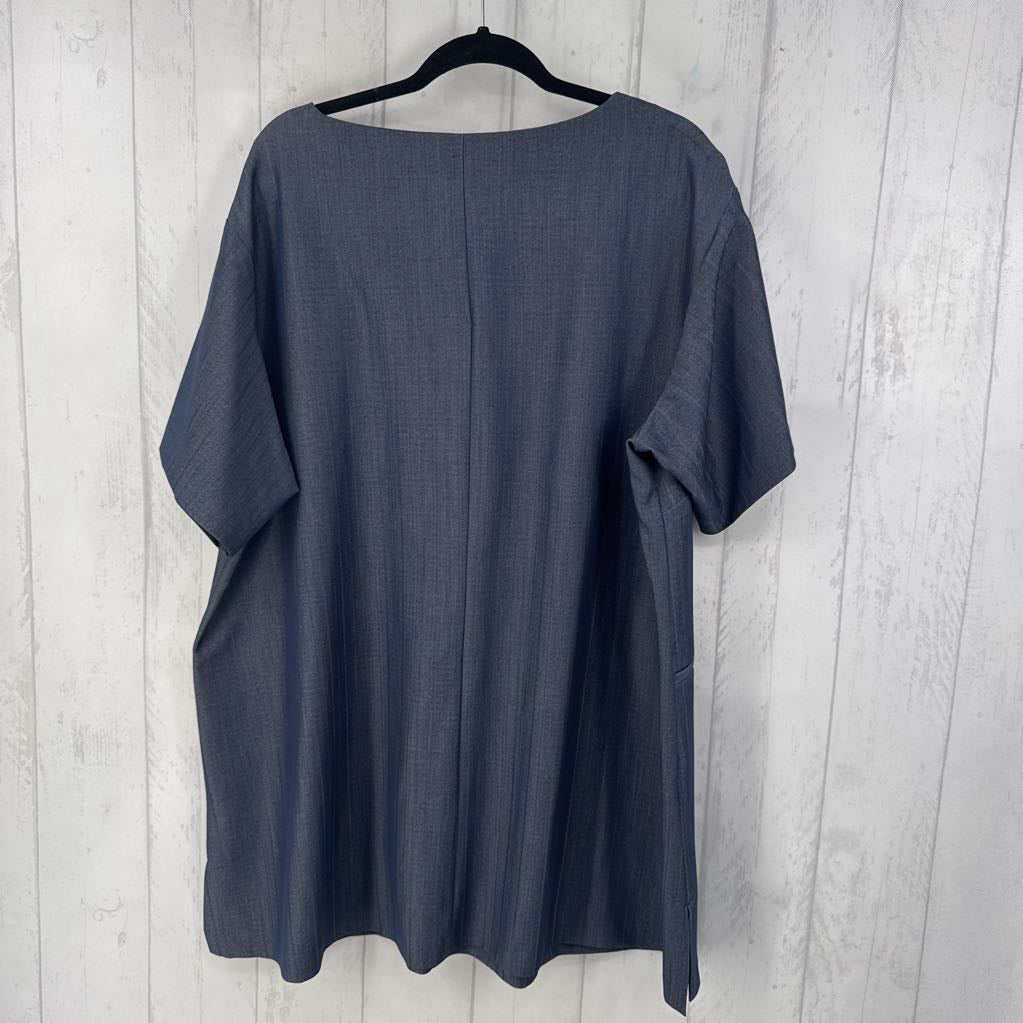 R54 26/28 chambray s/s tunic