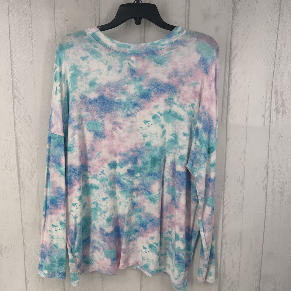 XL tie-dye l/s top