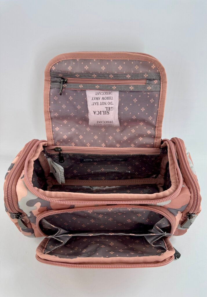 nylon camo print cosmetic case