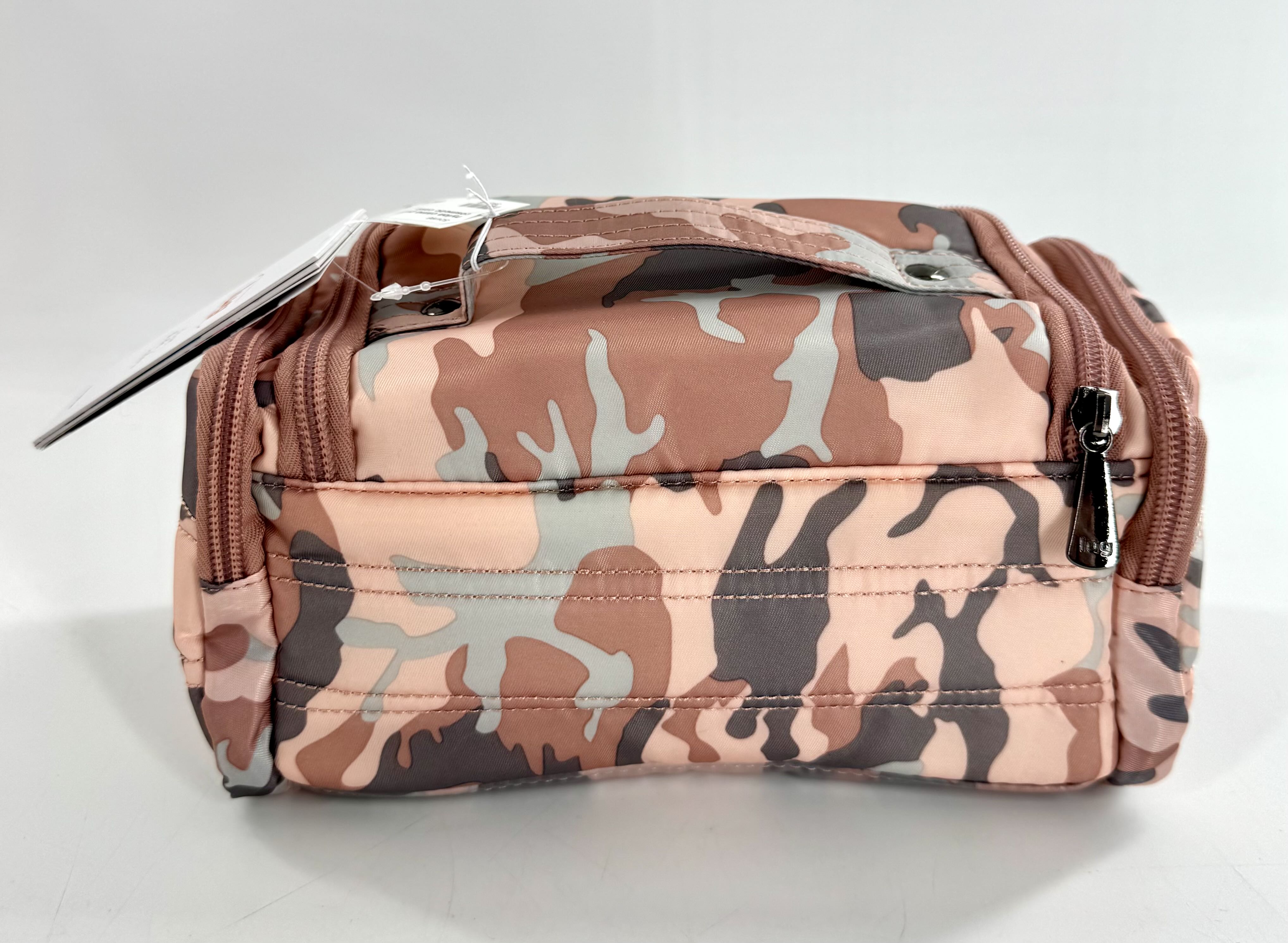 nylon camo print cosmetic case