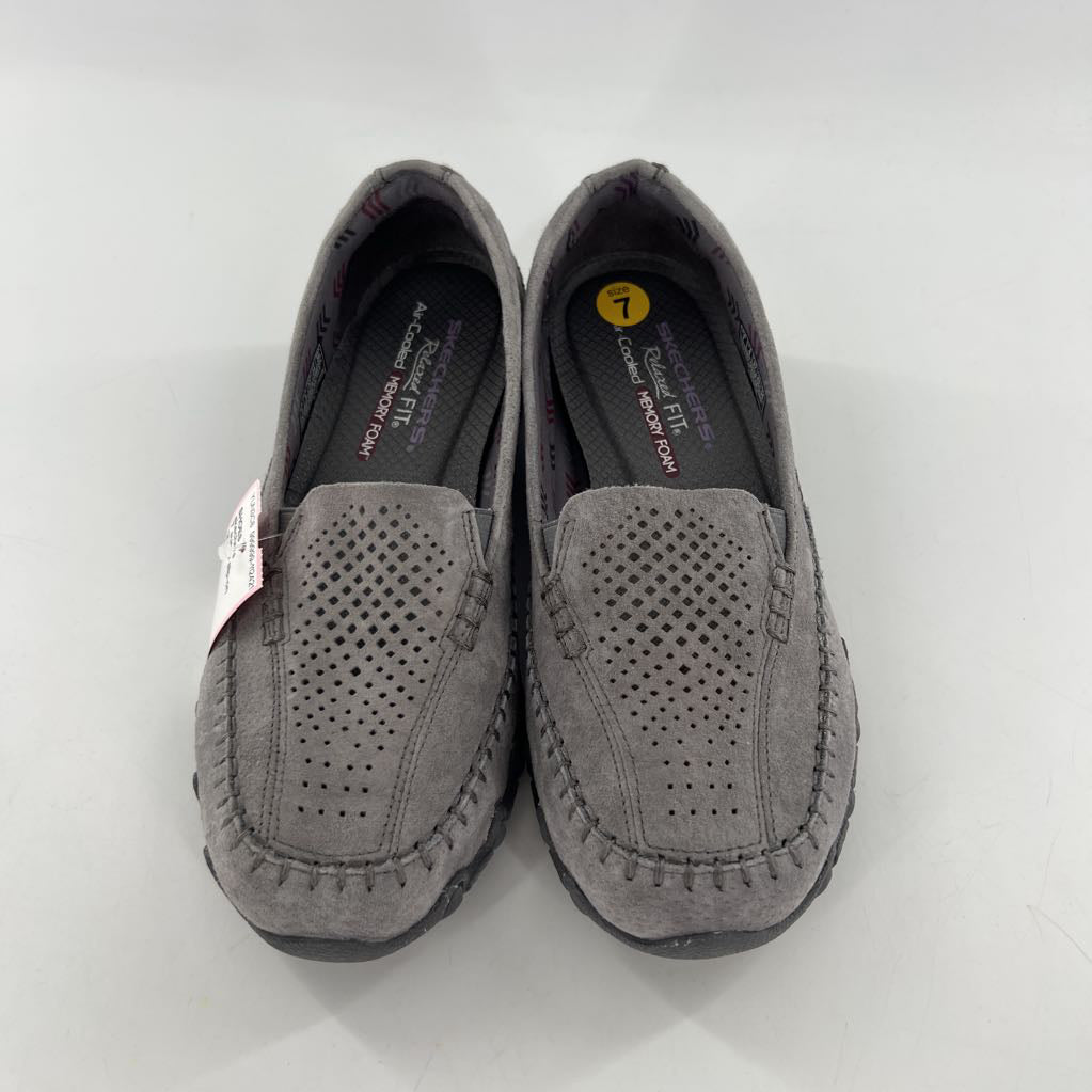 7 suede slip-on loafer