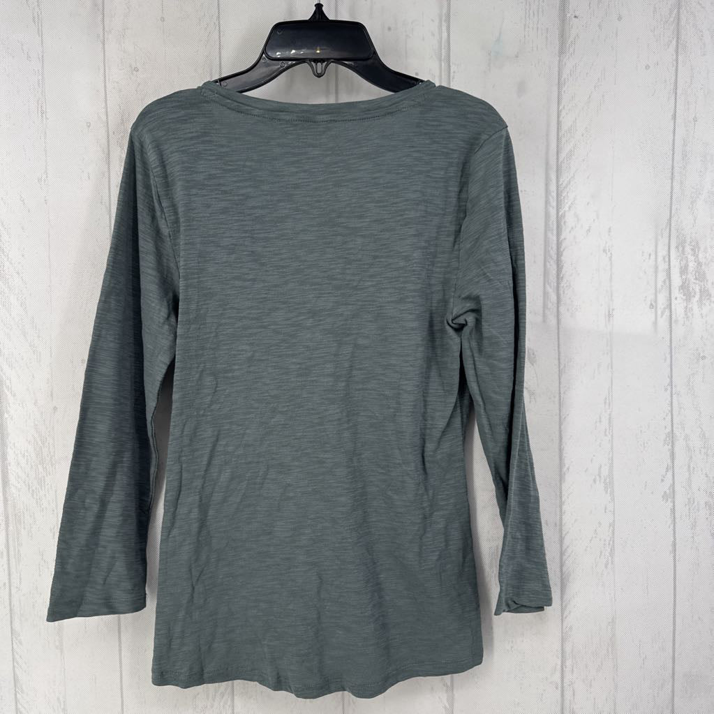 R44 S v-neck 3/4 slv tee