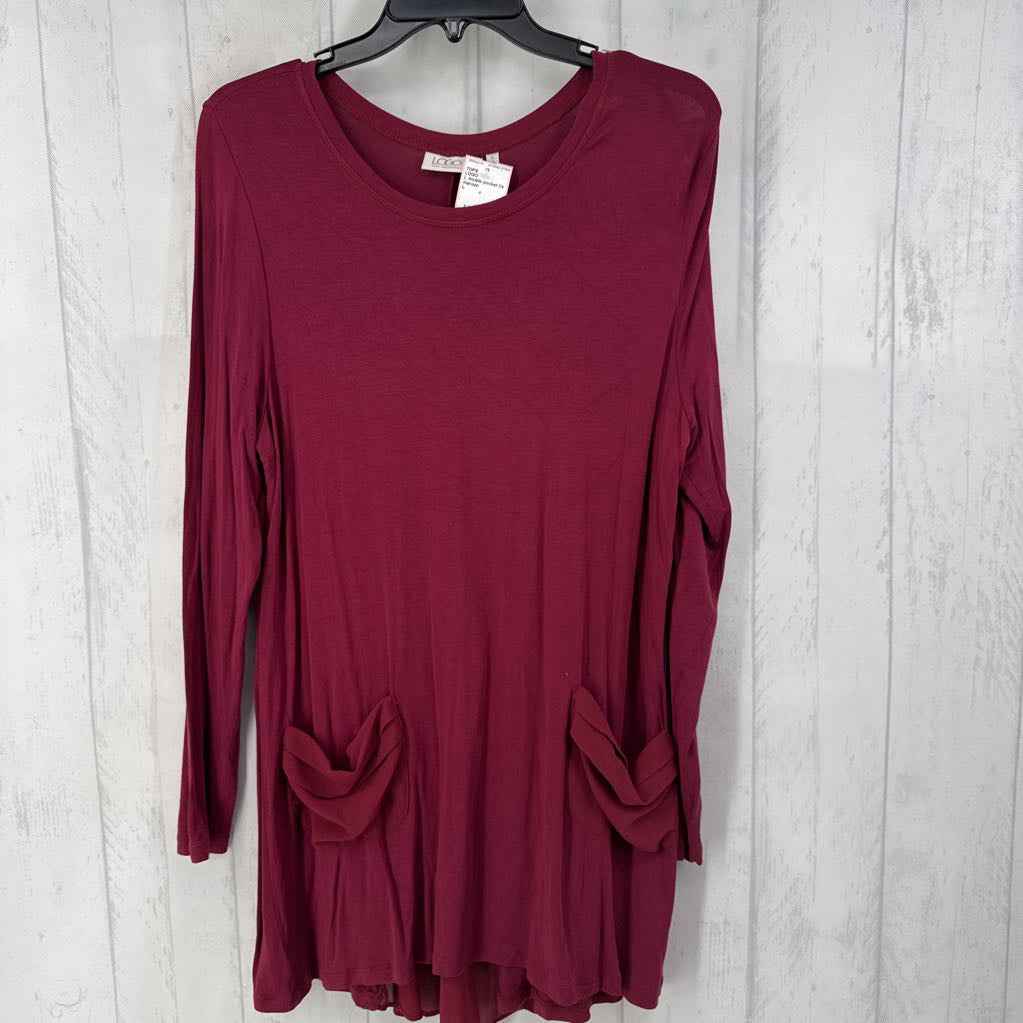 L double pocket l/s tunic
