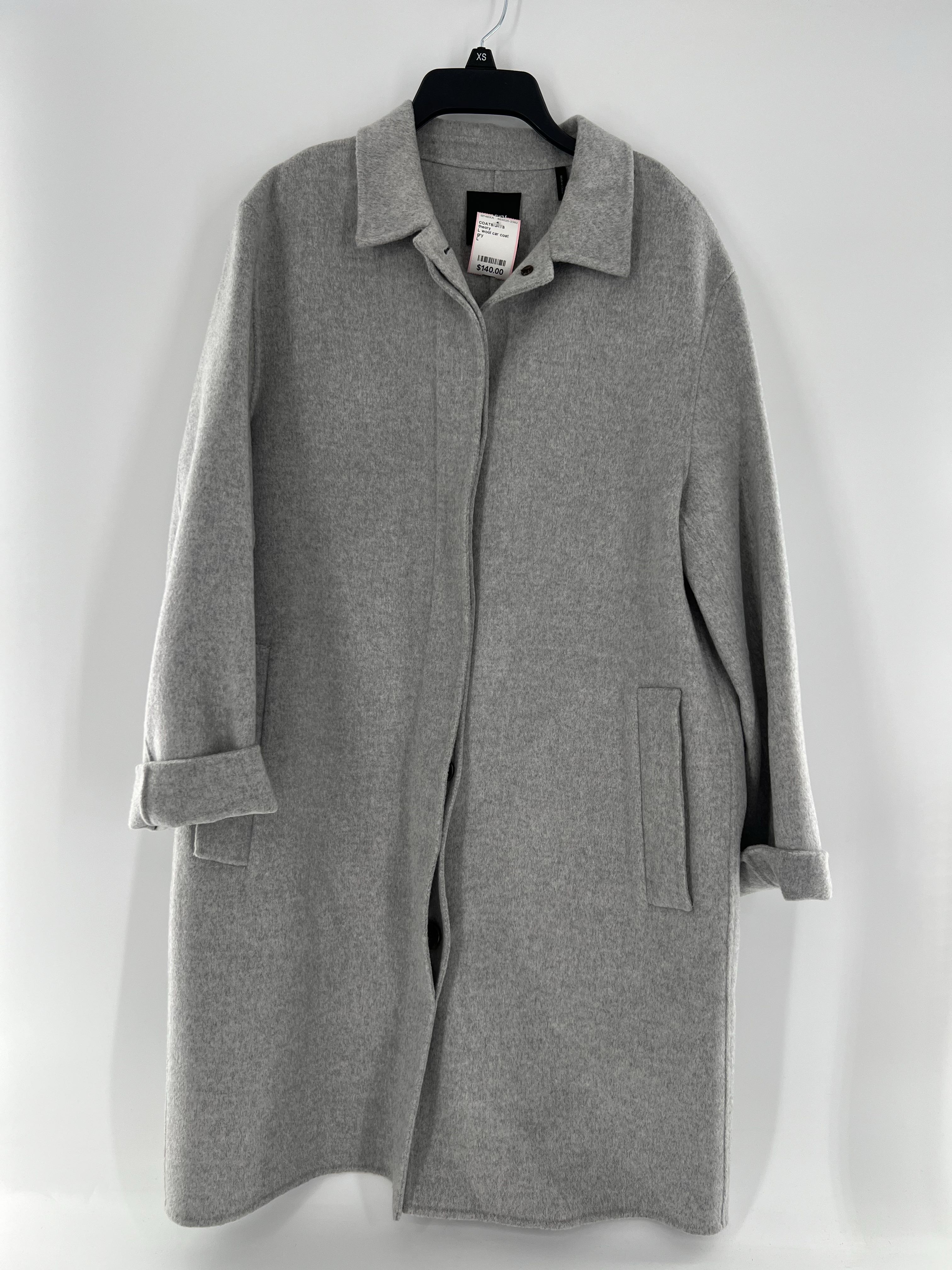 L wool car coat