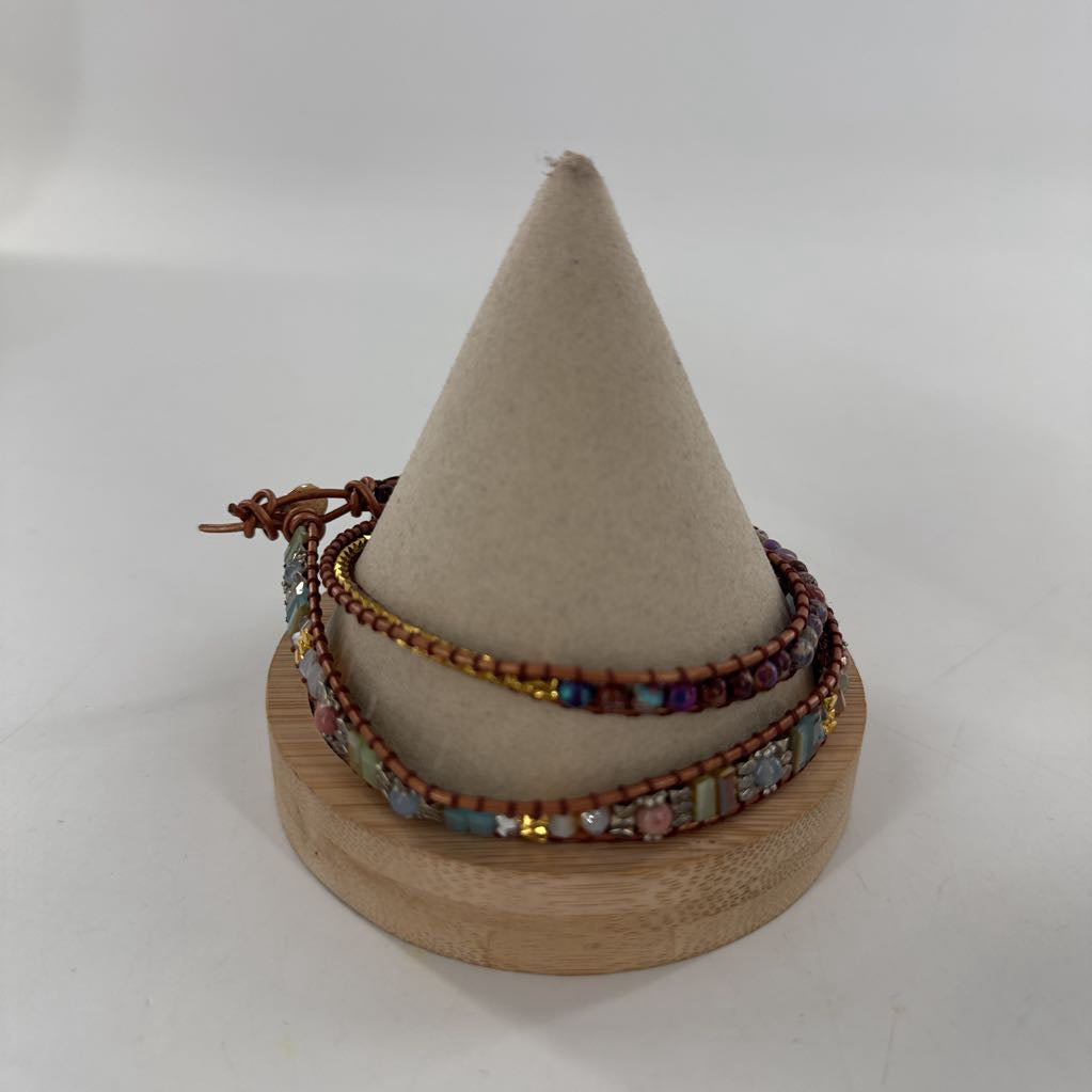 beaded wrap bracelet