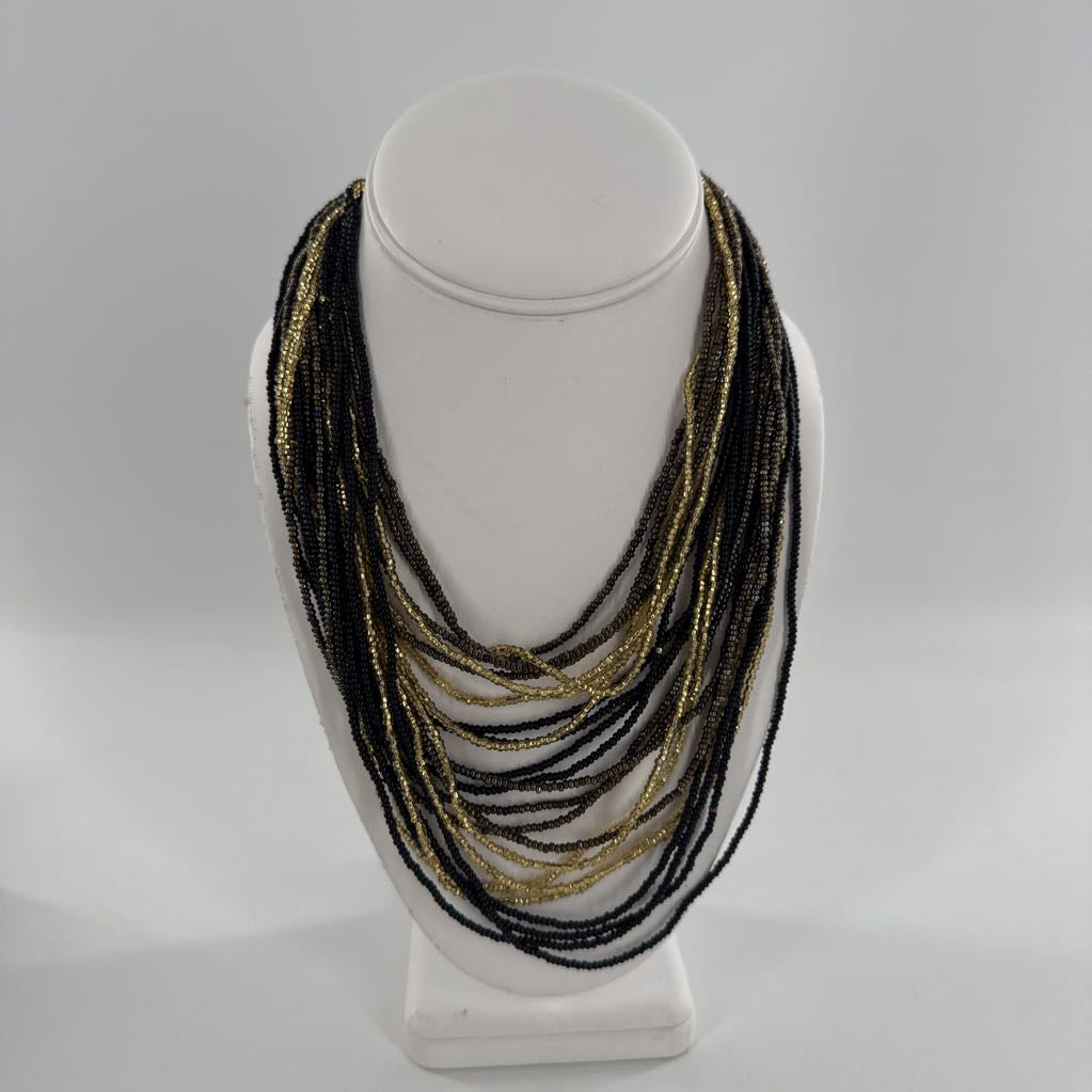 10" multi-strand beaded necklace