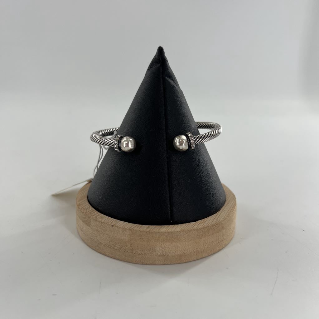 silver tone cuff bracelet