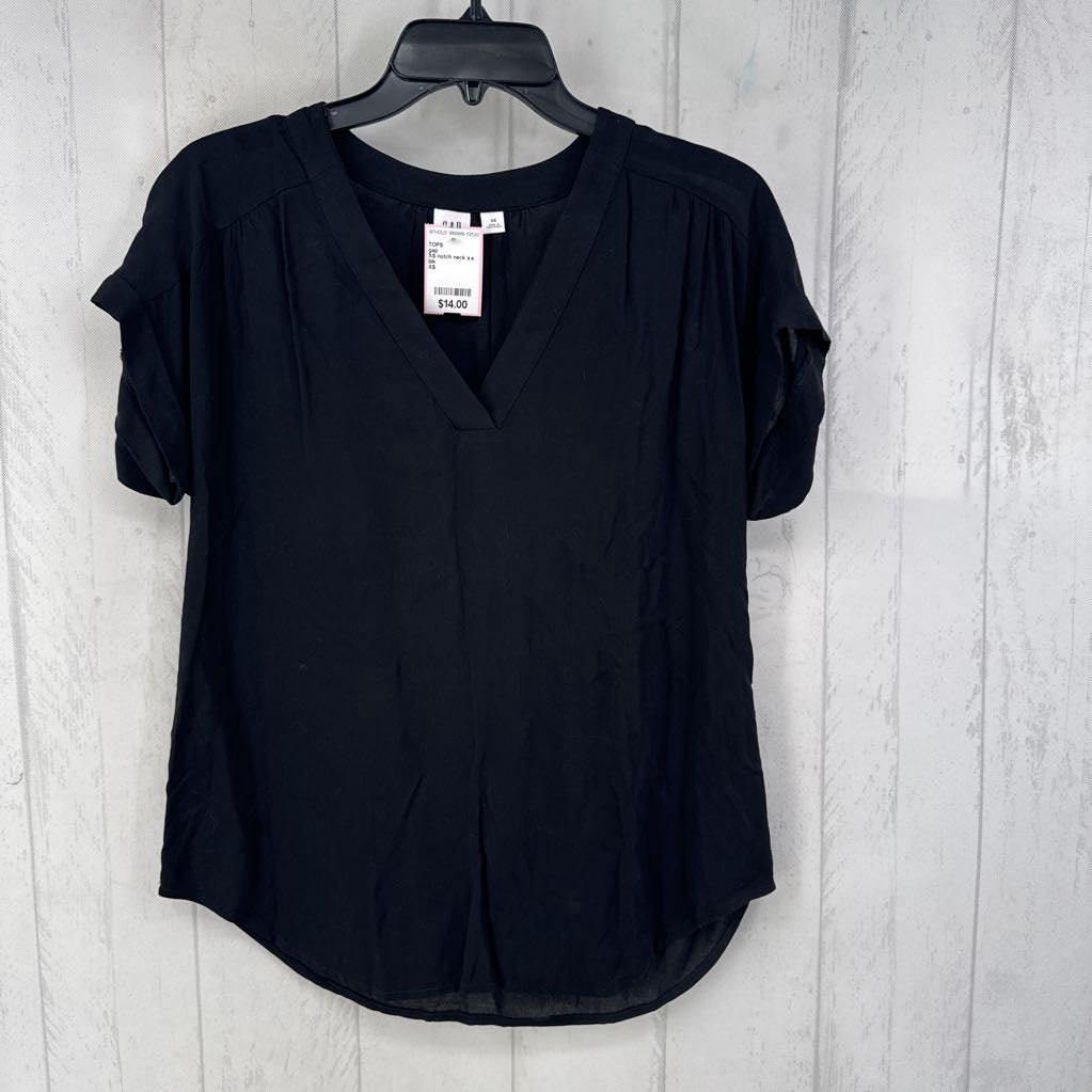 XS notch neck s.s top