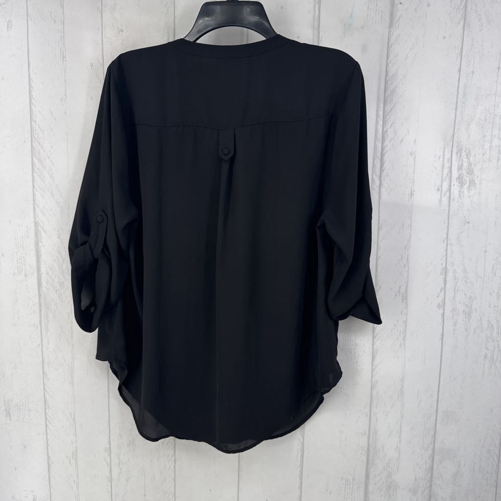 00 v-neck tab slv top