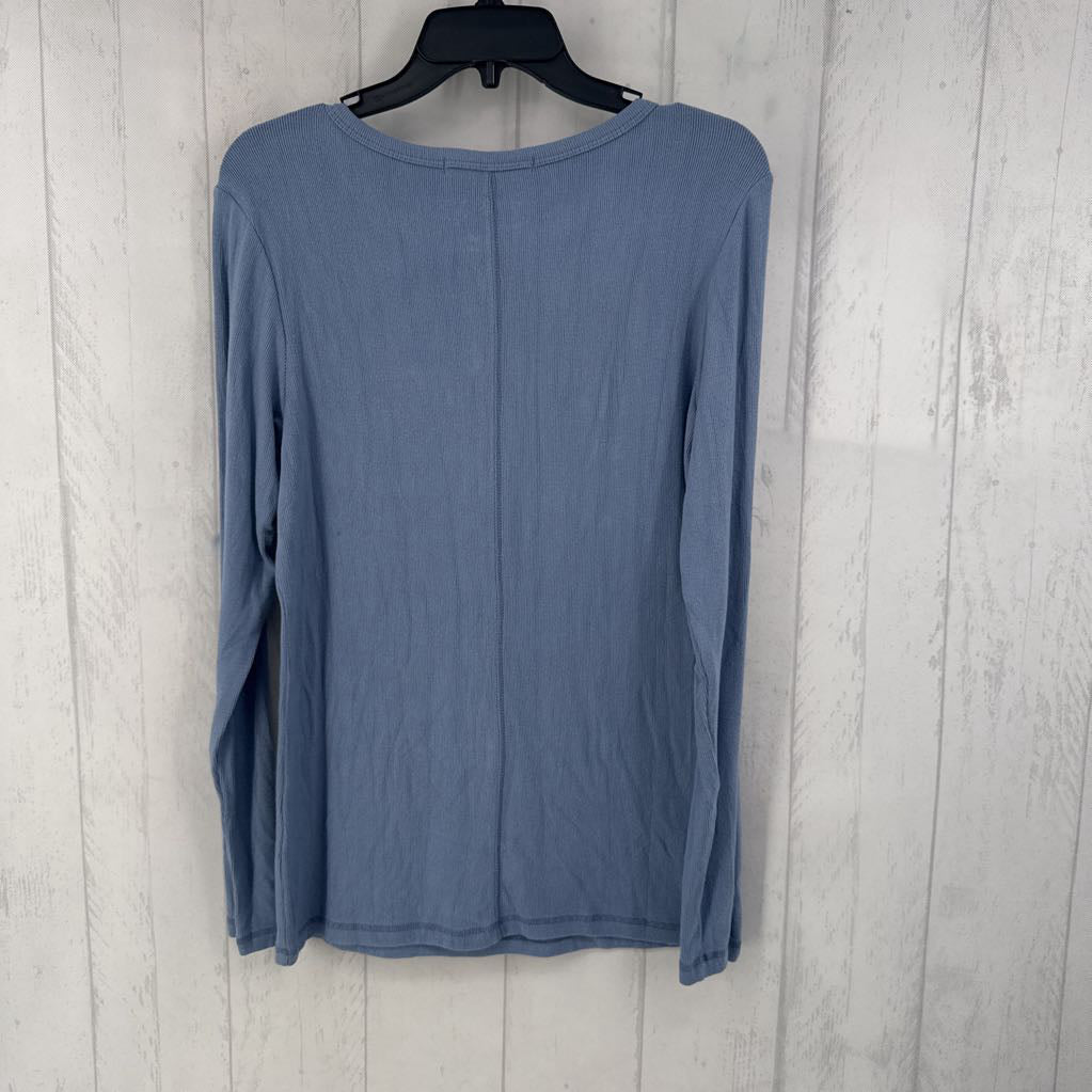 M ribbed l/s henley
