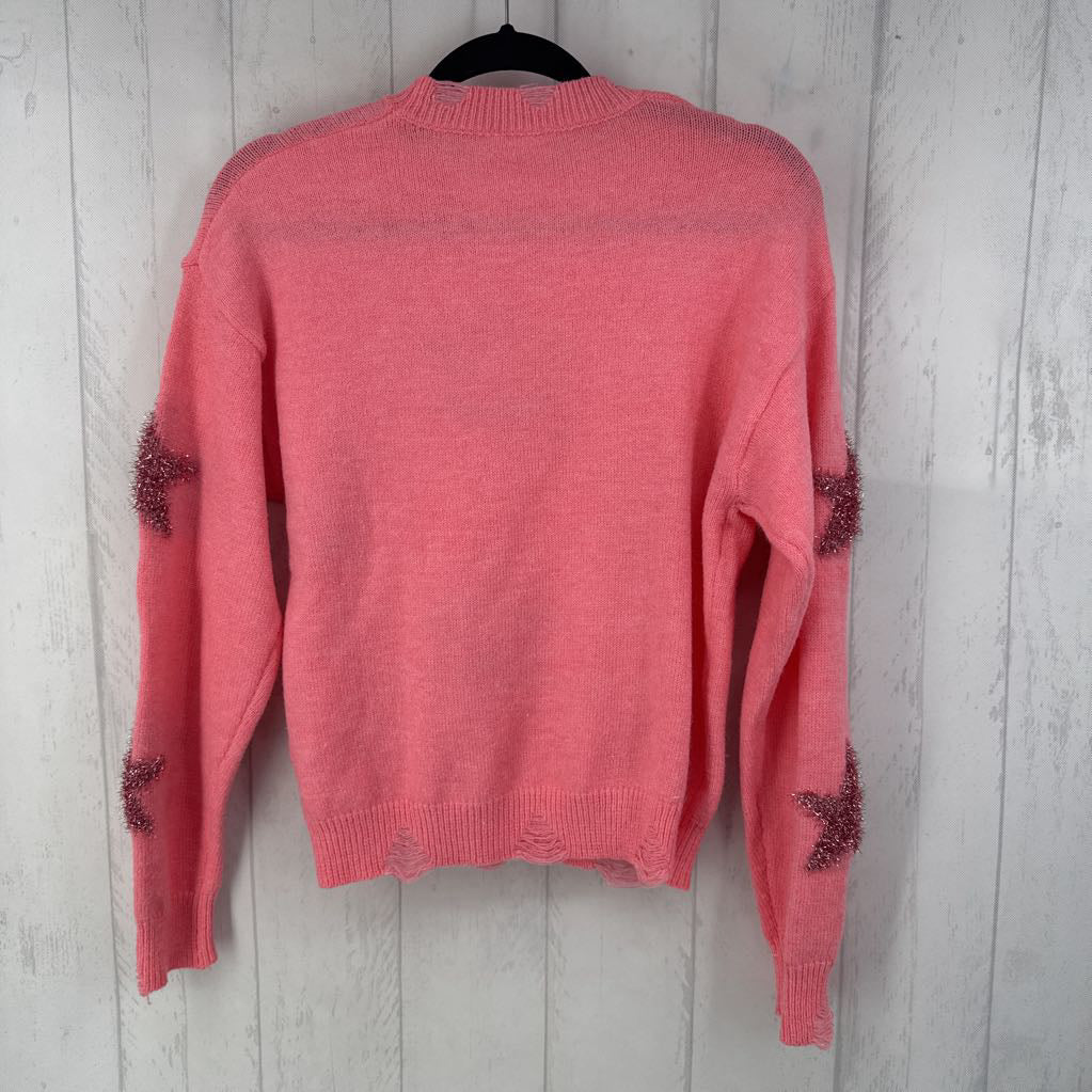 S tinsel stars sweater