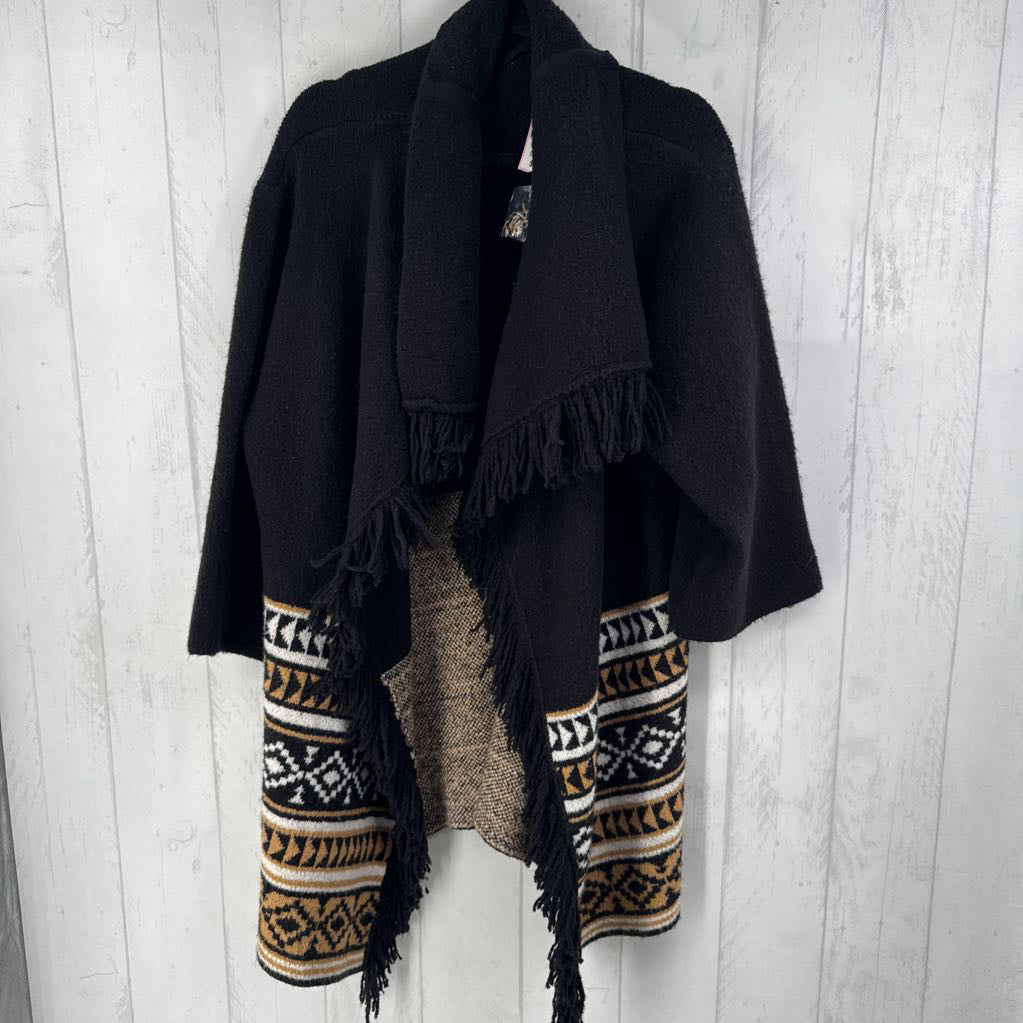 XS/S fringe blanket cardi