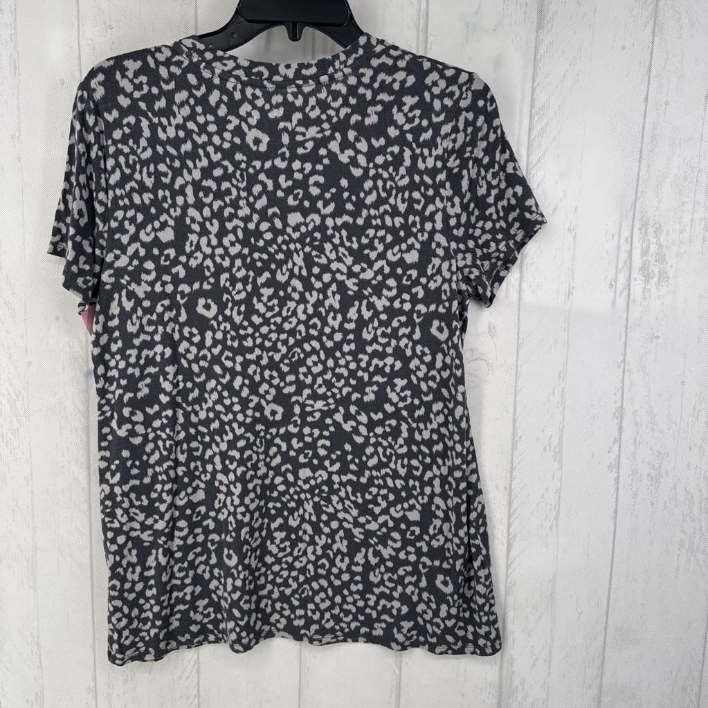 M animal print s/s top