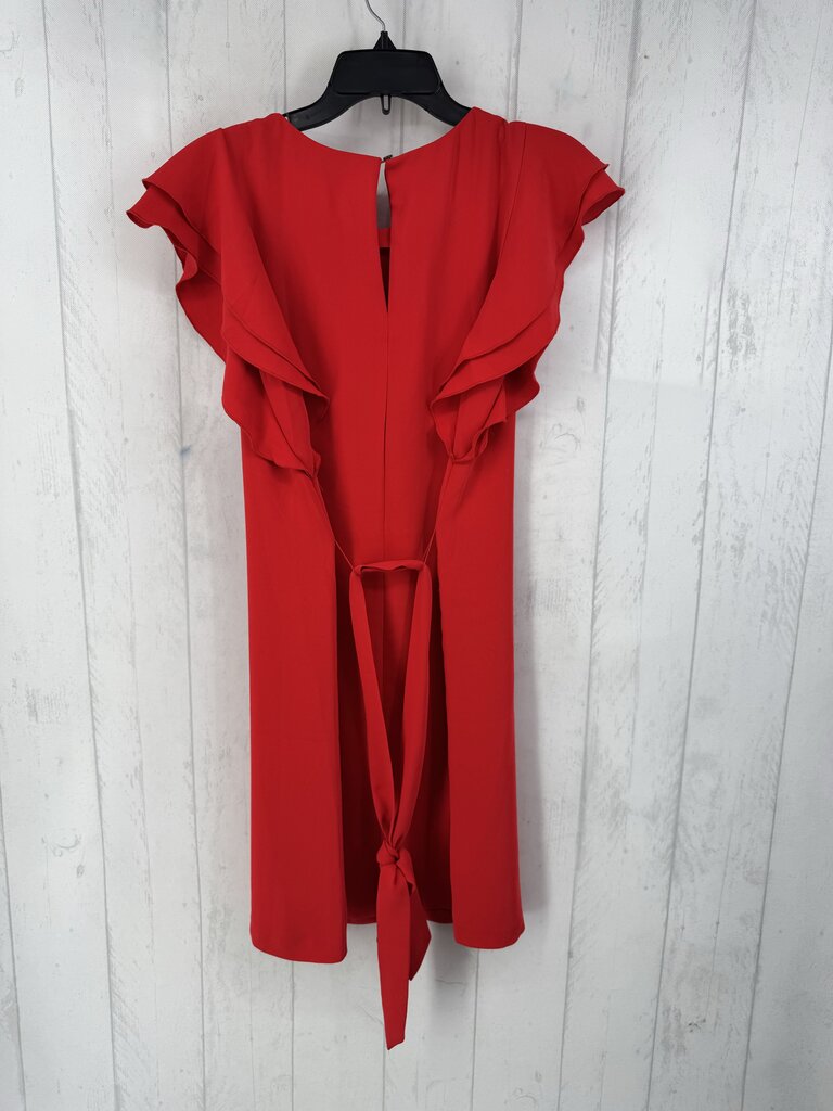 M belted flutter slv dress