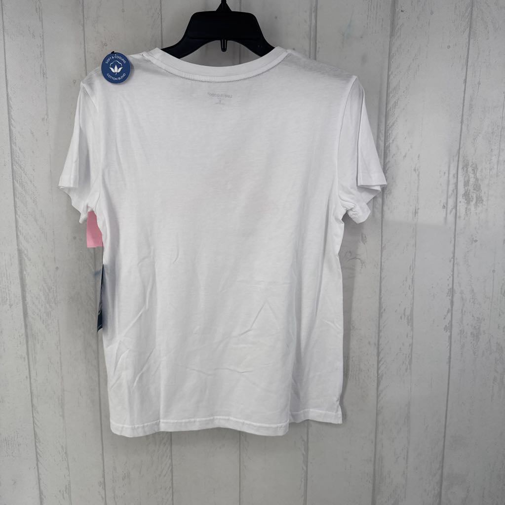 S pink tennis shoes graphic s/s tee