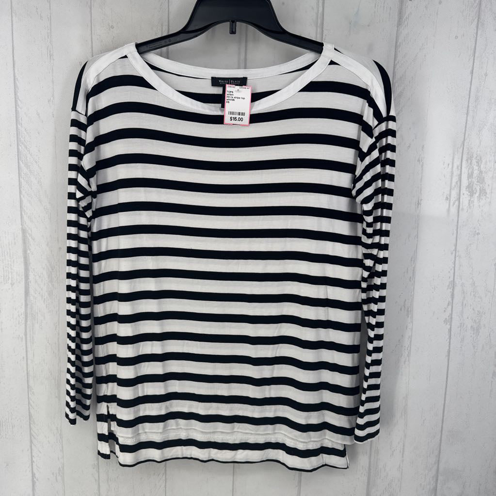 XS l/s stripe top