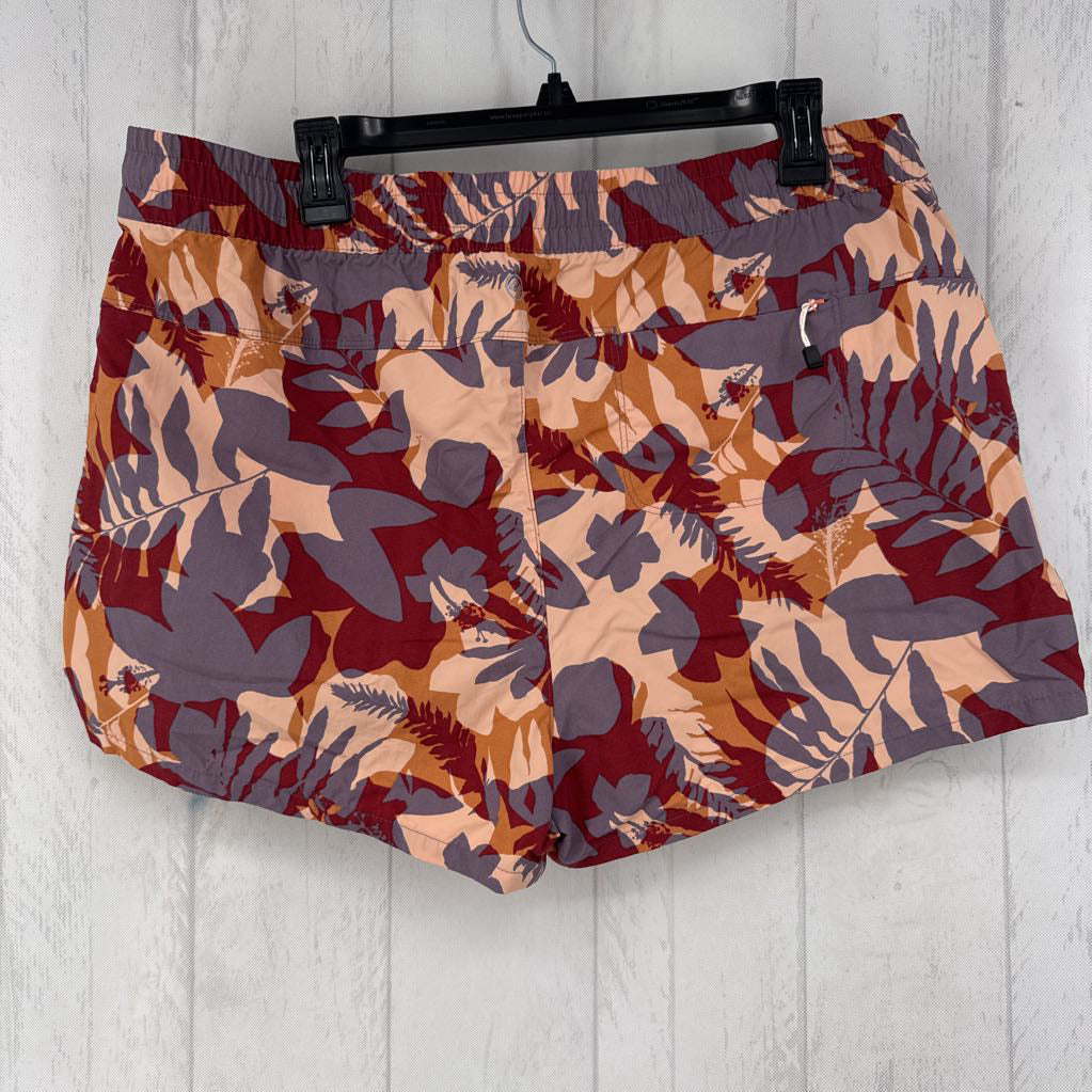 L leaf print shorts