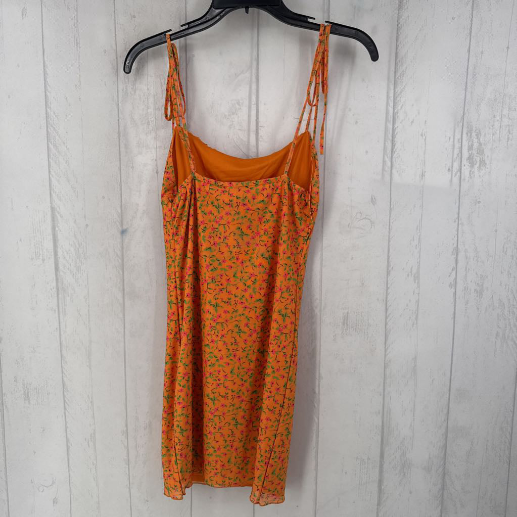 M mesh flo print slvls dress