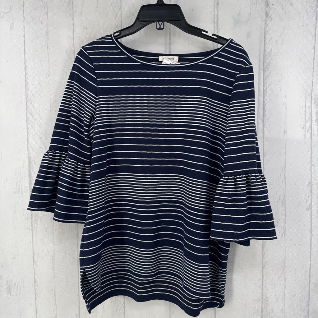 R58 XS striped flare slv top