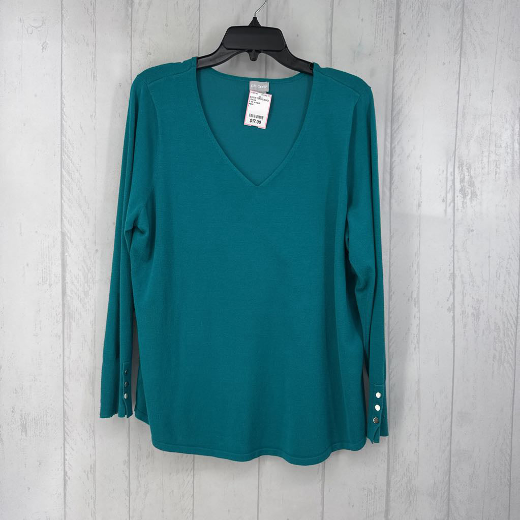 L l/s v-neck sweater