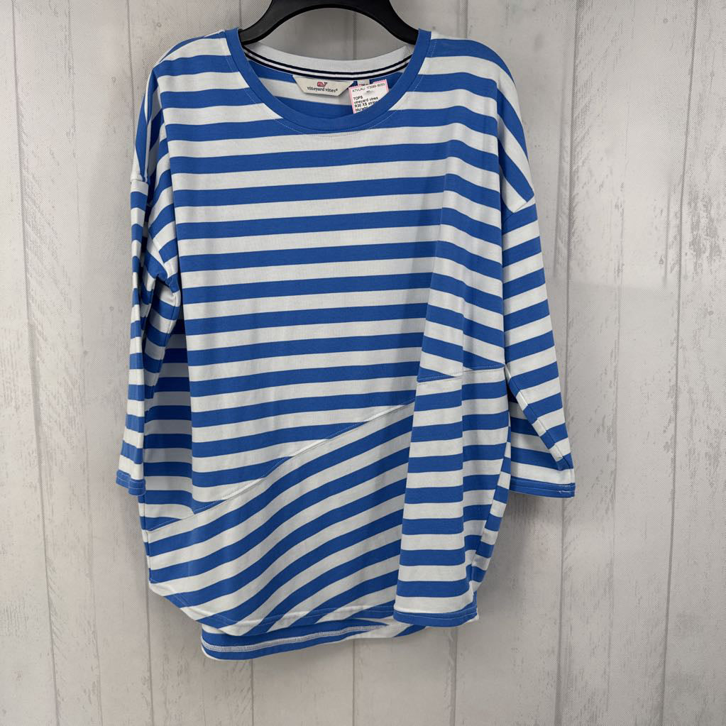 R30 XS striped 3/4 slv top