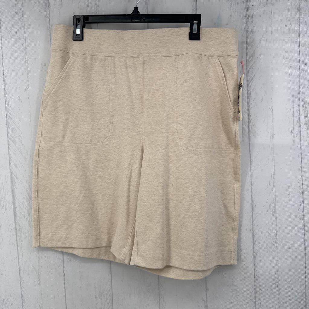 R49 L marled pull-on shorts