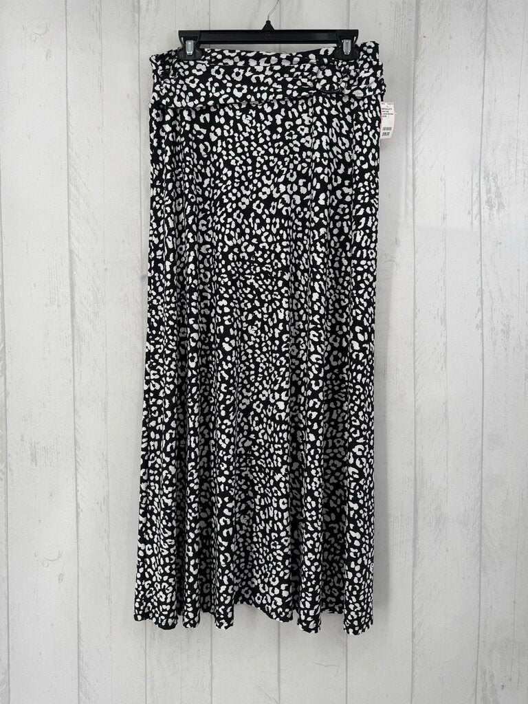 L animal print maxi skirt