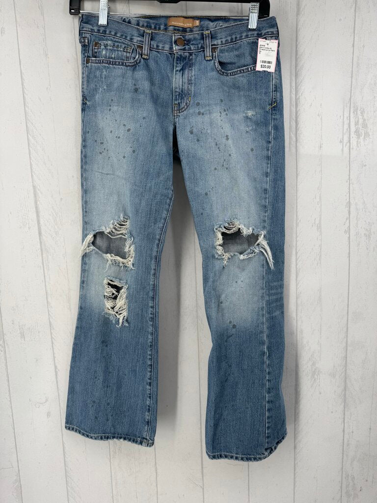 10 destructed flare jean