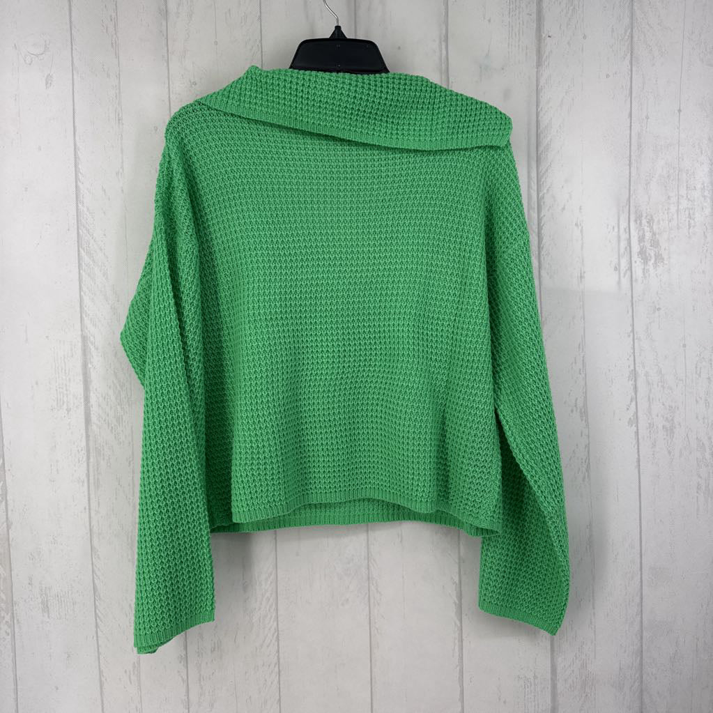 S v-neck w/ collar sweater