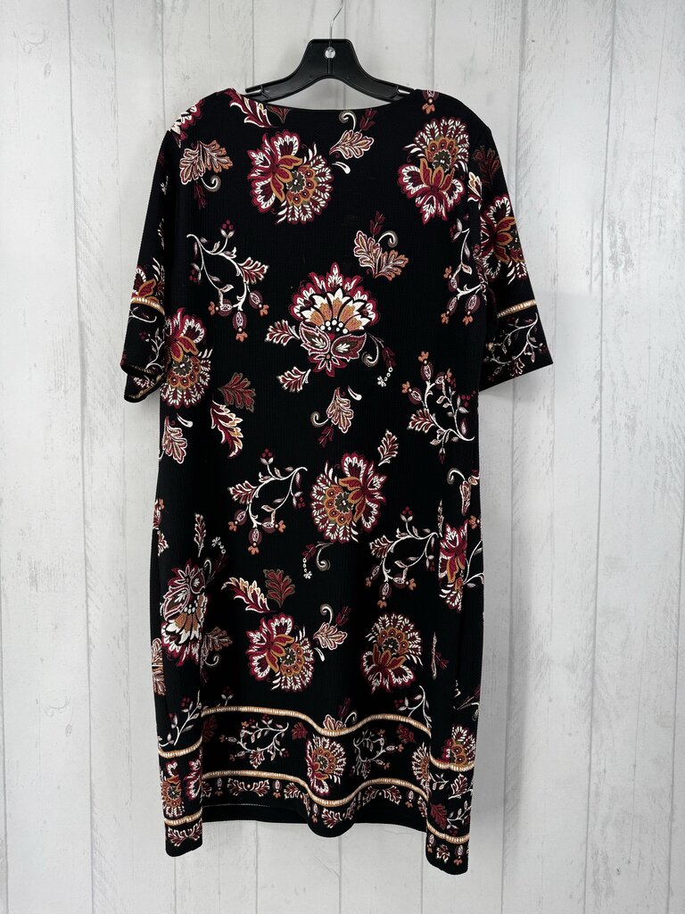 16 s/s flower print dress