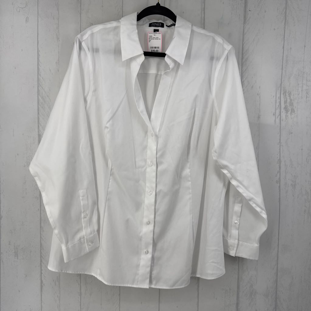 2X button down l/s top