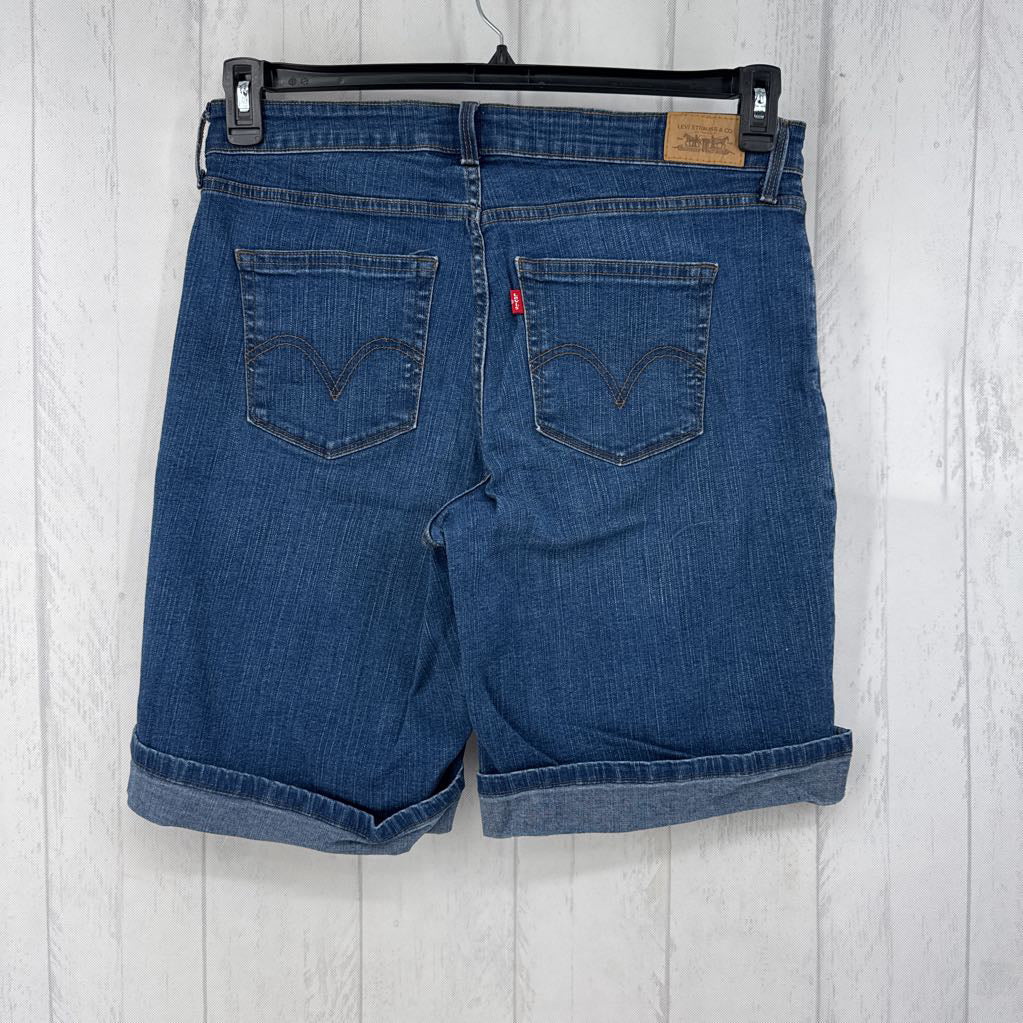 16 cuffed denim shorts