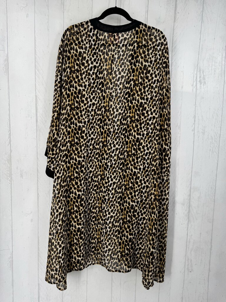 6X animal print cover up