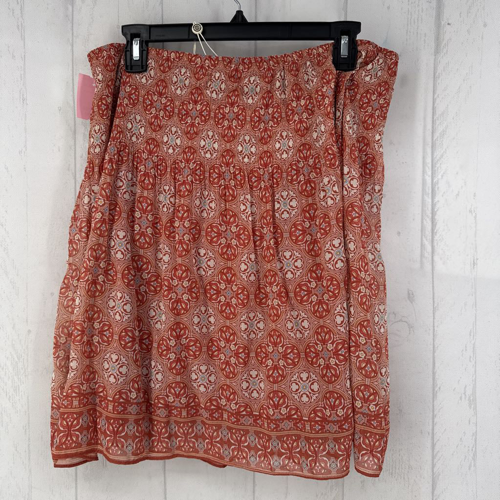 R78 XL smocked knee length skirt