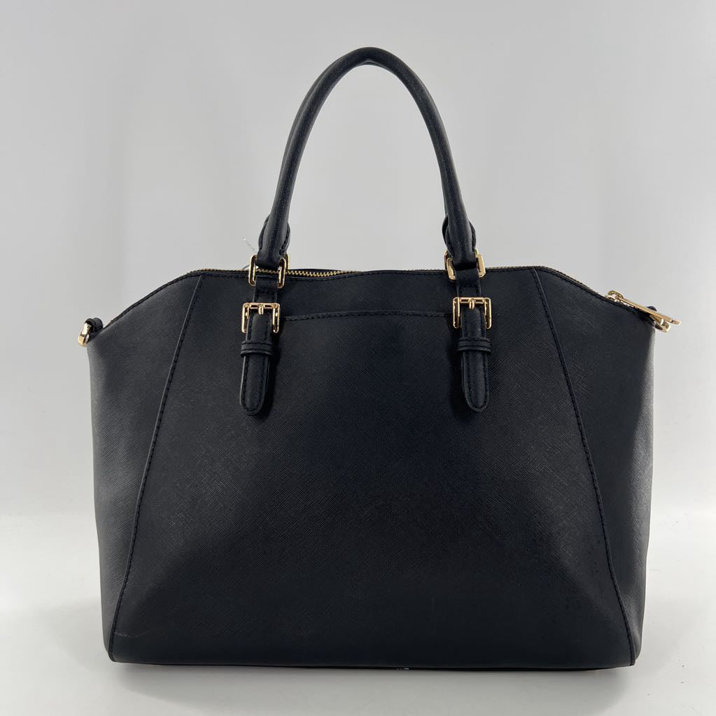 saffano leather footed satchel