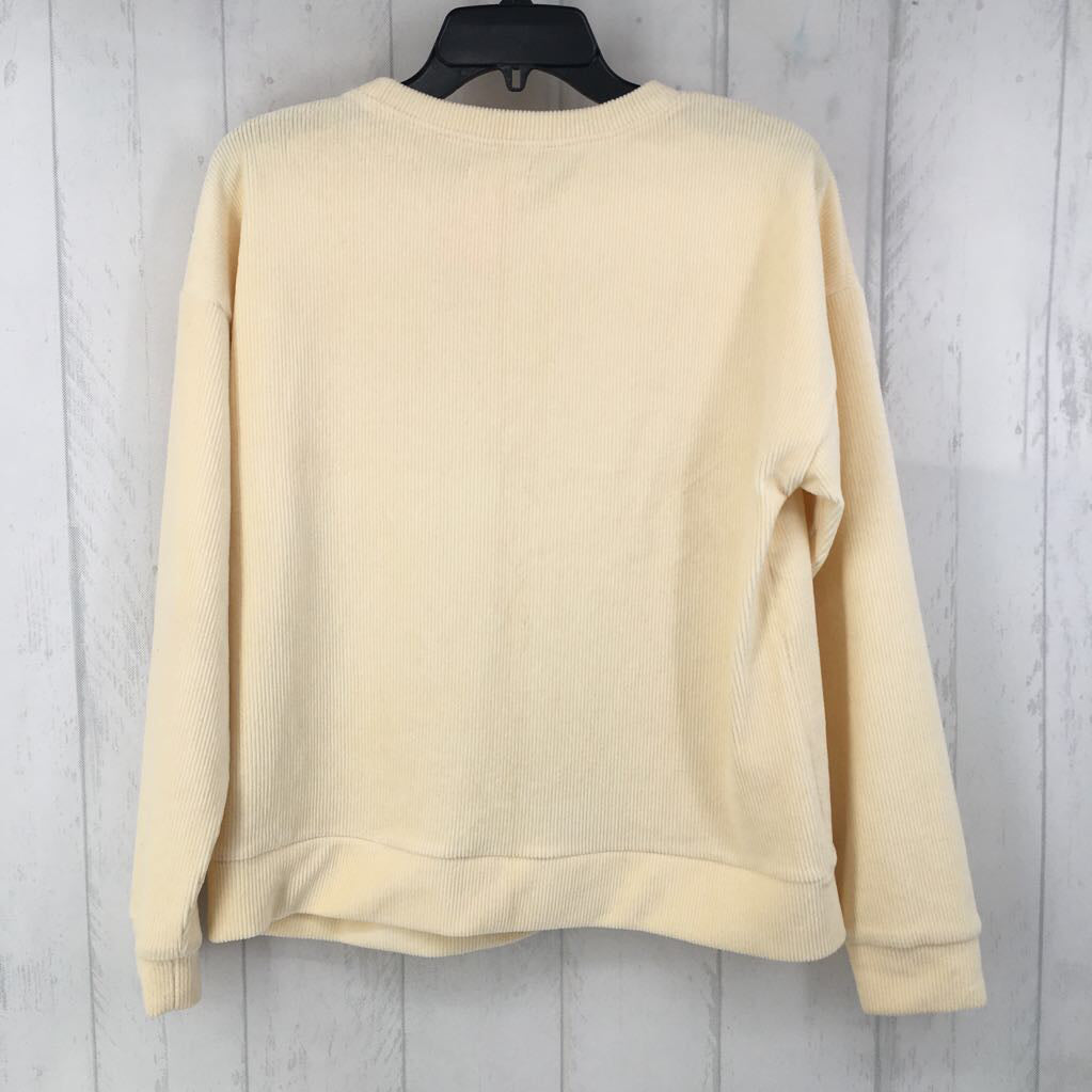 S velour ccrewneck sweatshirt