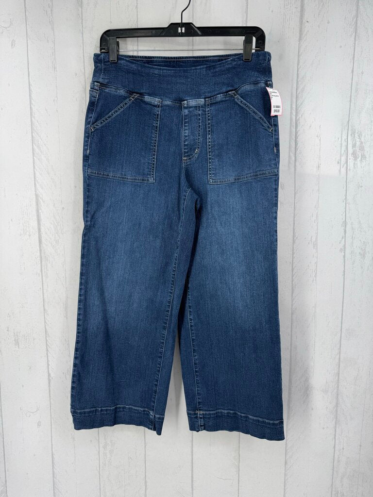 12 wide leg pull-on capris