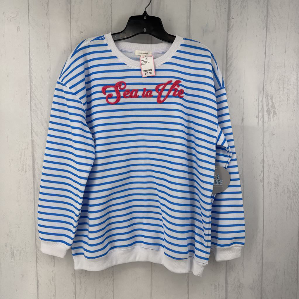 L l/s stripe top