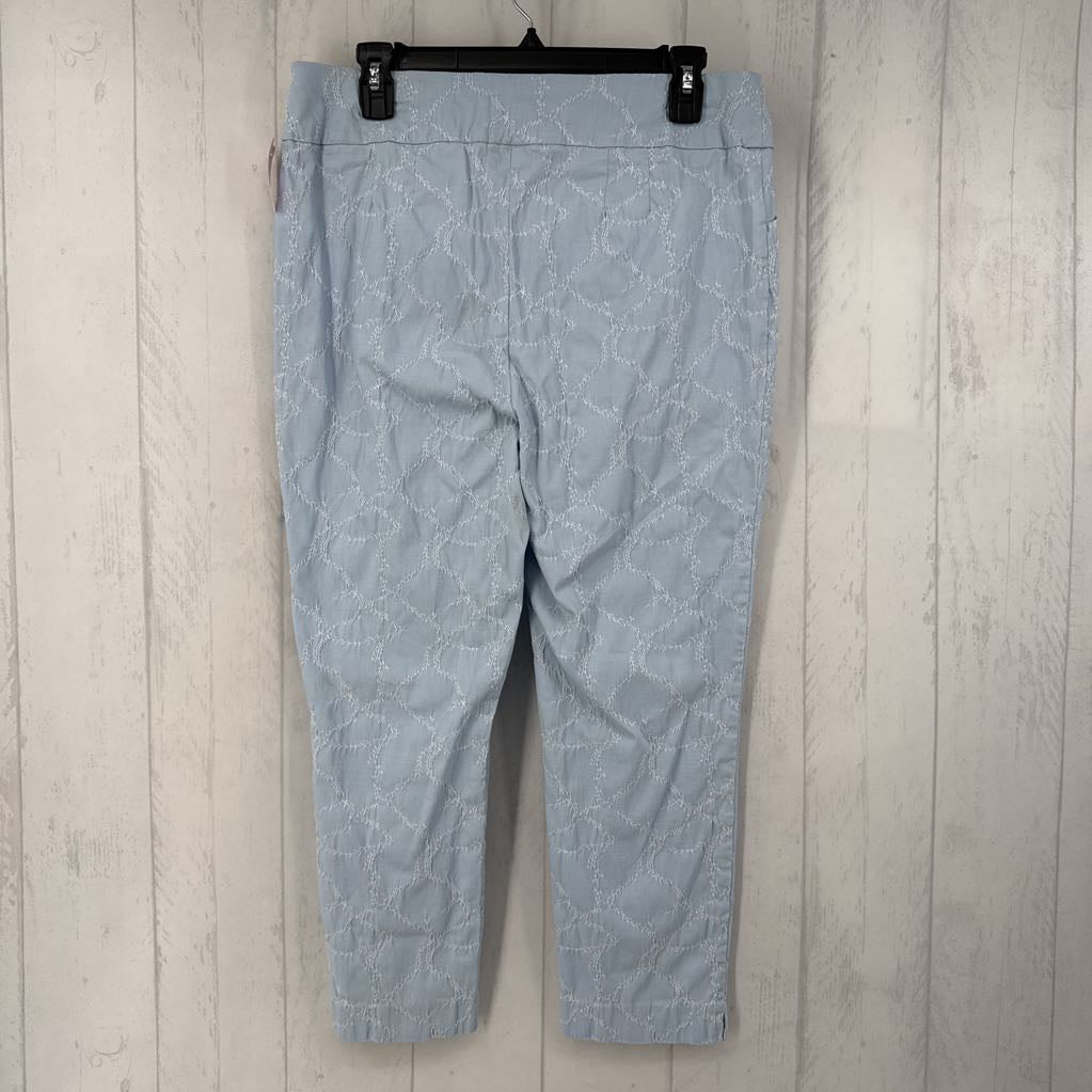 L pull-on embroidered crop pant