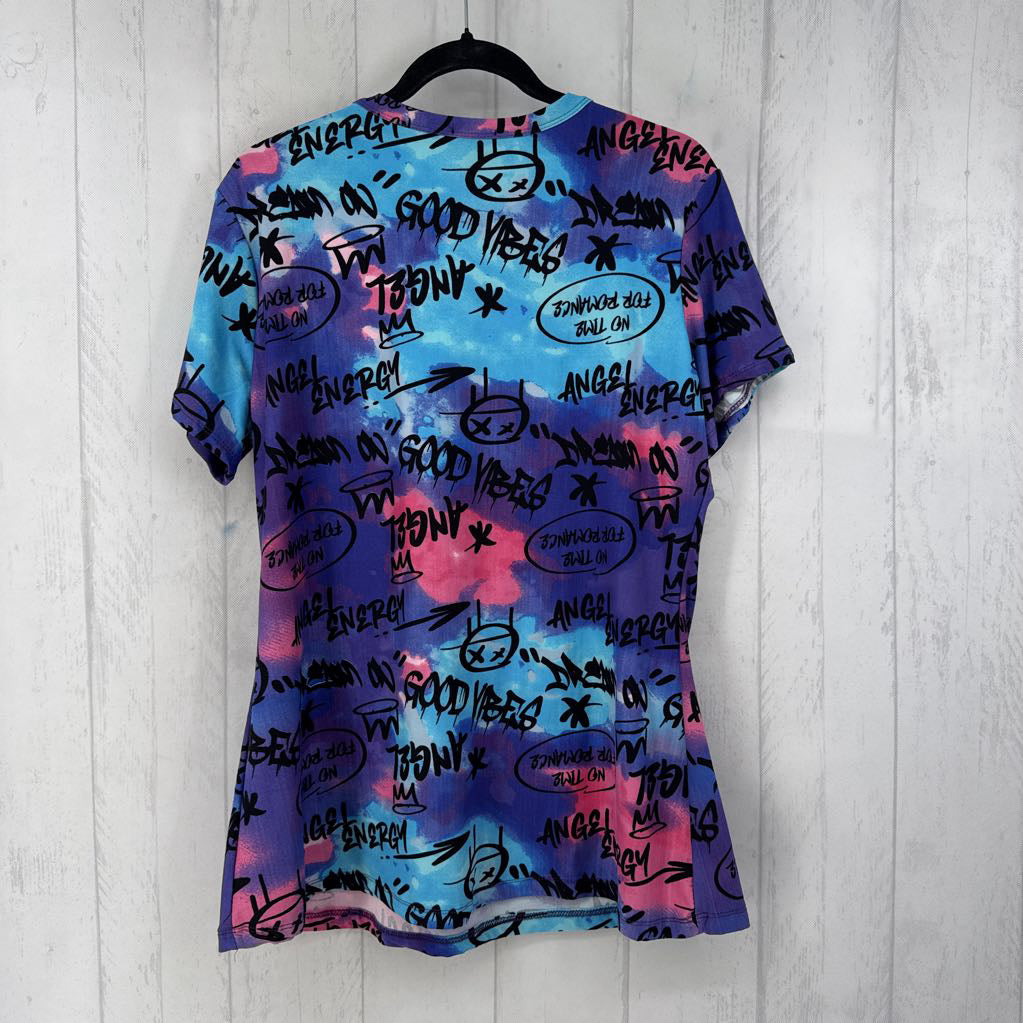 3X graffiti print s/s tee