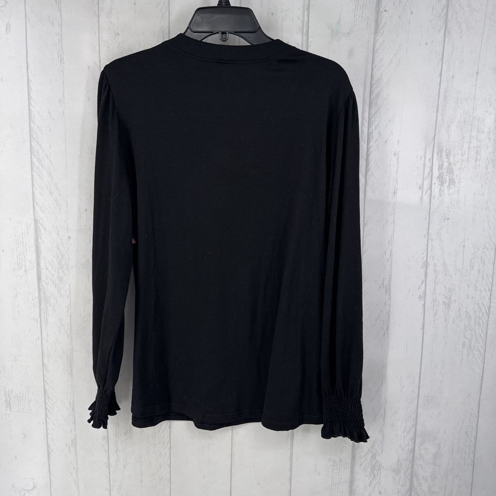 XL pearl button l/s top